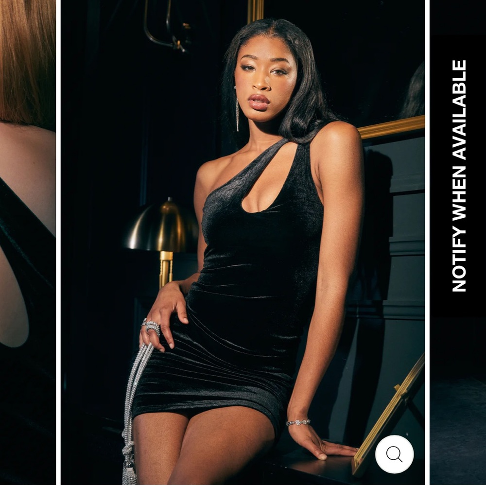 Klassy network velvet dress